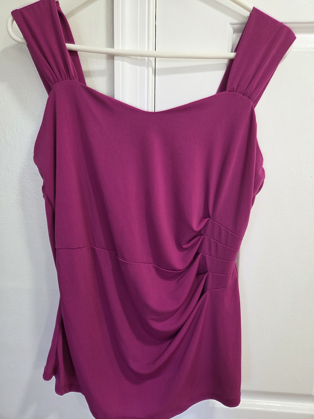 Miss Tina Magenta Wide-Strap Tank Top - Picture 3 of 5
